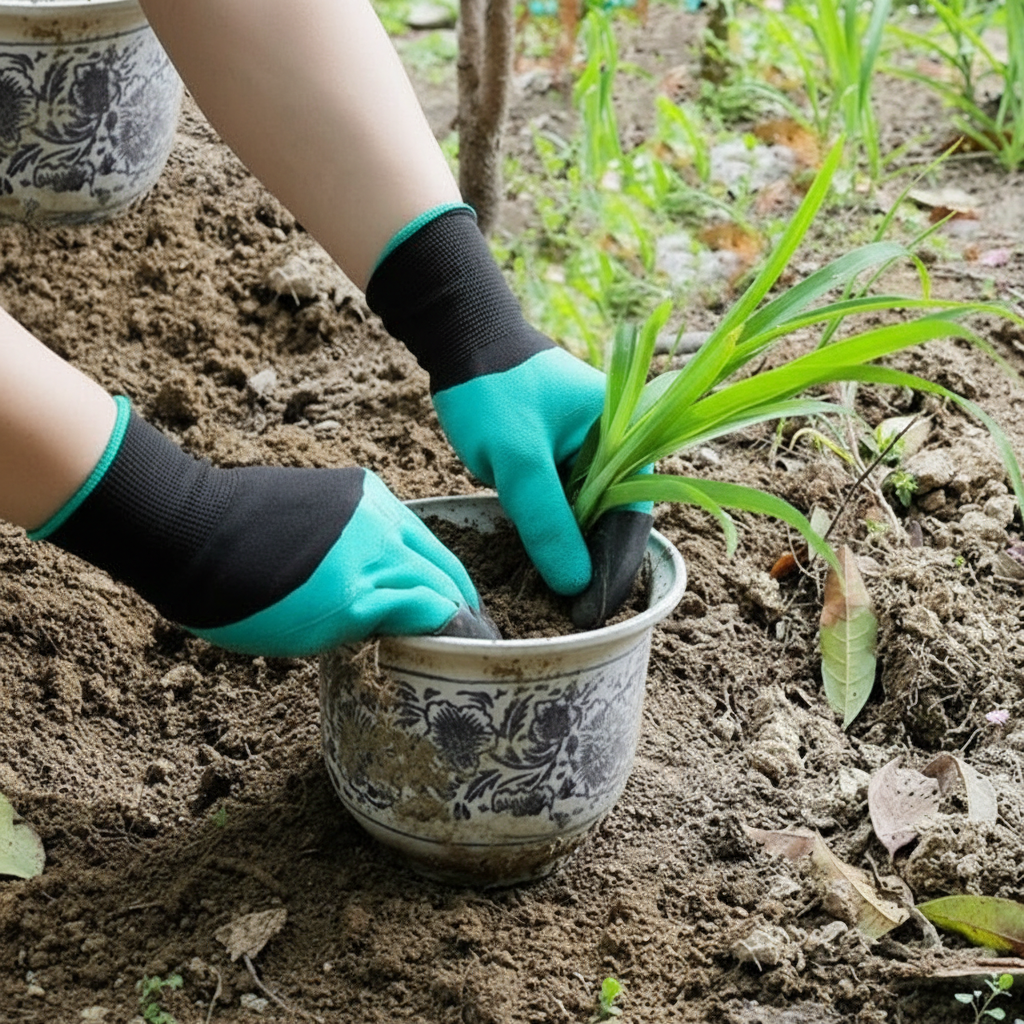 Garden Gloves with Claws - Digging & Raking Gloves
