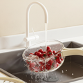 Multifunction Produce Washing Basket with Rotating Lid