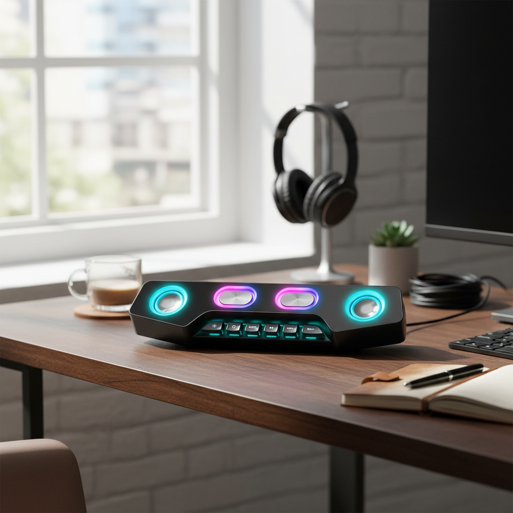 Wireless RGB Computer Speakers with Bluetooth