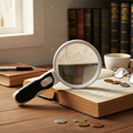 LED Magnifying Glass with Handheld Light