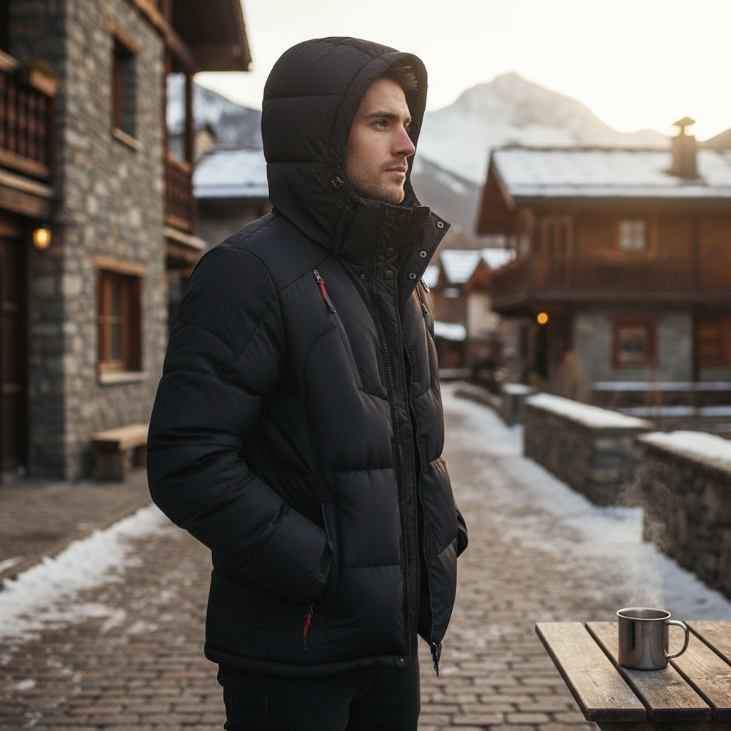 AtlasBay Luxurious Down Jacket | Winter Warmth