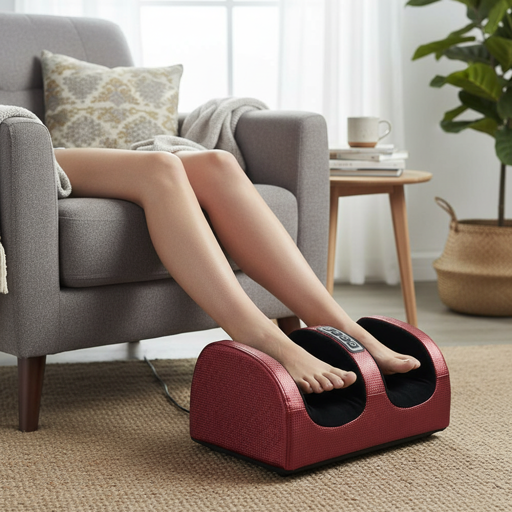 Electric Foot Massager with Heat Therapy