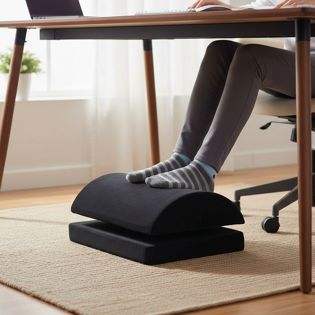 Ergonomic Under Desk Foot Cushion Rest