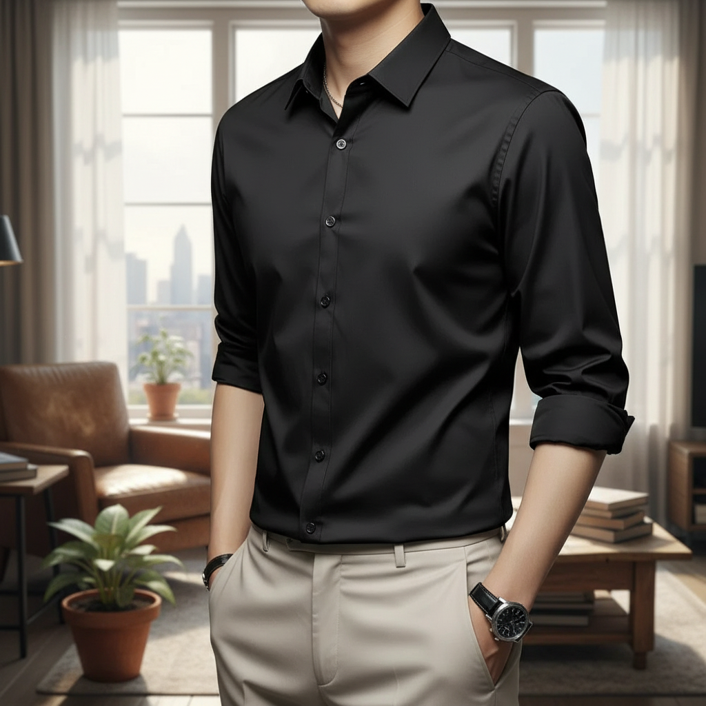 Men's Wrinkle-Free Shirt | Polyester Blend