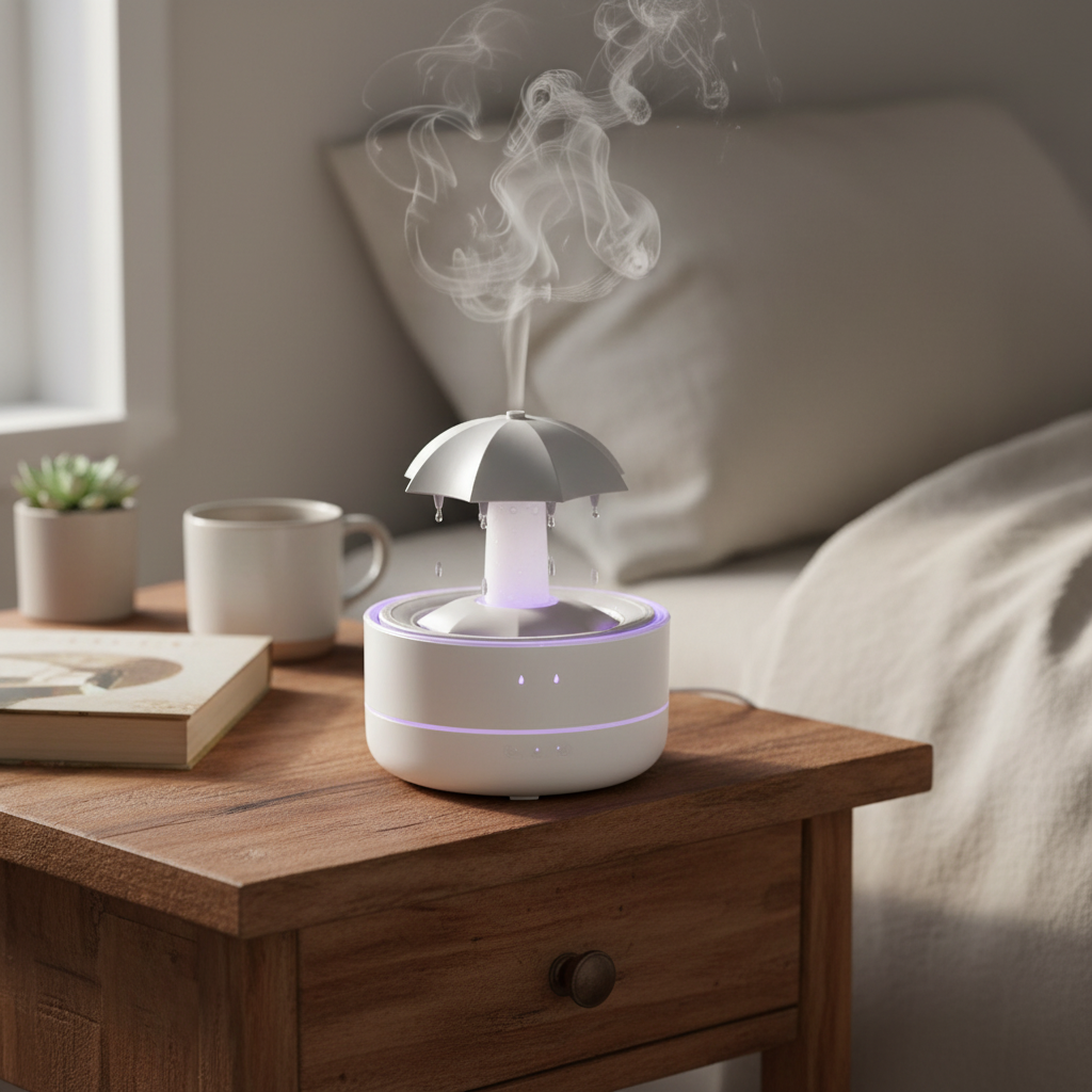 Umbrella Humidifier & Aromatherapy Diffuser with LED Light