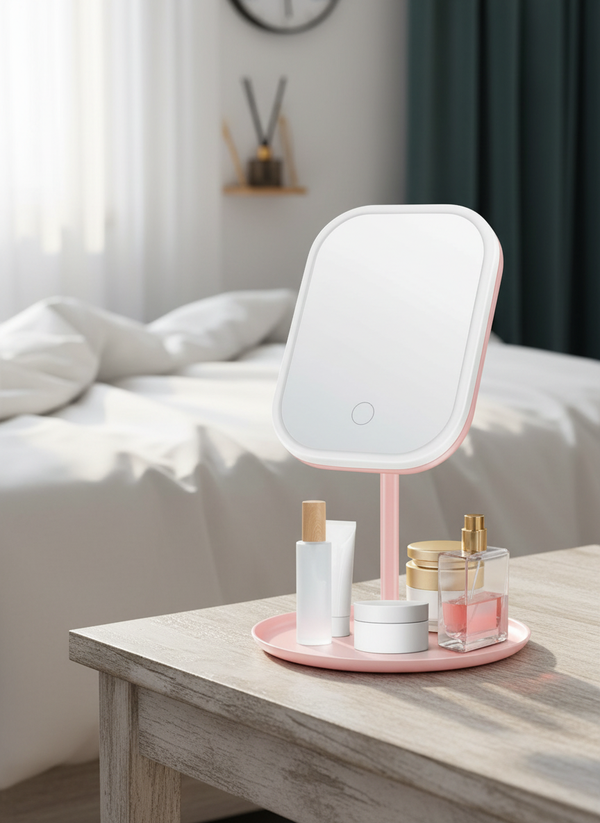 LED Makeup Mirror with Lights - Portable Beauty Mirror