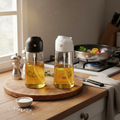 Oil Spray Bottle - 2-in-1 Mister for Healthy Cooking