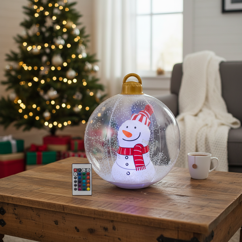 LED Inflatable Christmas Balls for Outdoor Decor