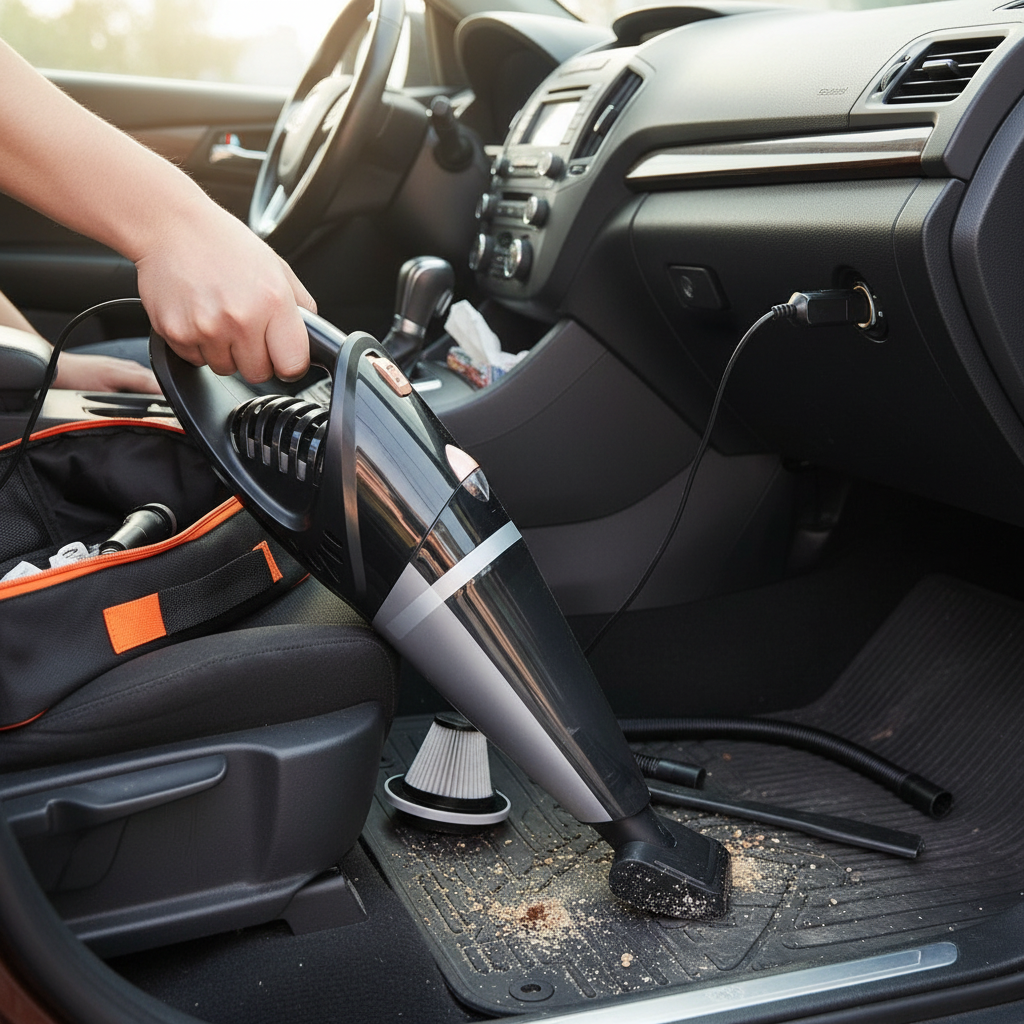 Portable Car Vacuum Cleaner with 16ft Cord