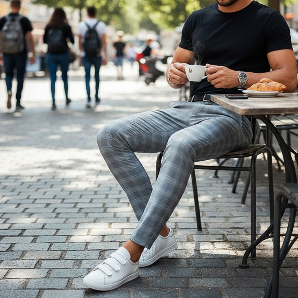 Vintage Checkered Pants for Men & Women