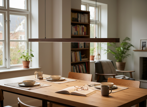 Adjustable LED Pendant Light with Remote Control