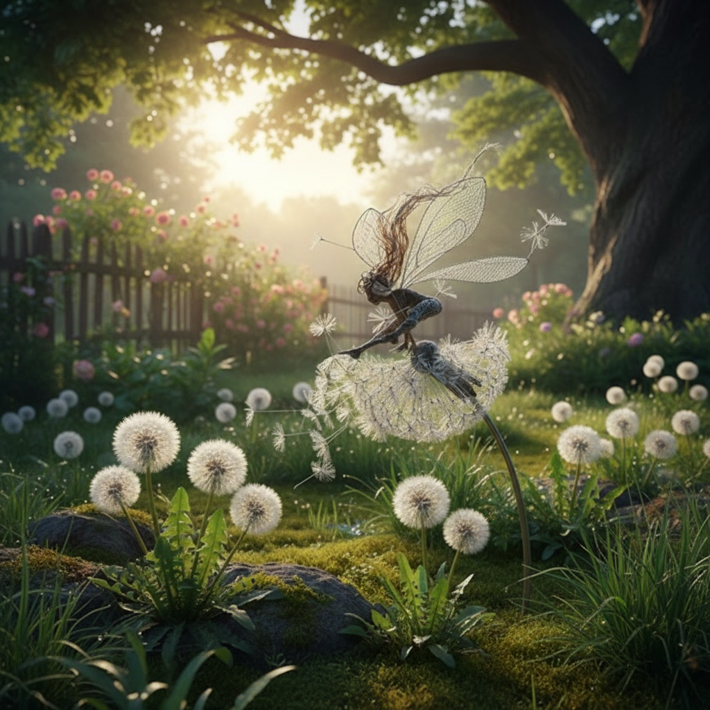 Fairy Steel Garden Sculptures | Outdoor Metal Decor
