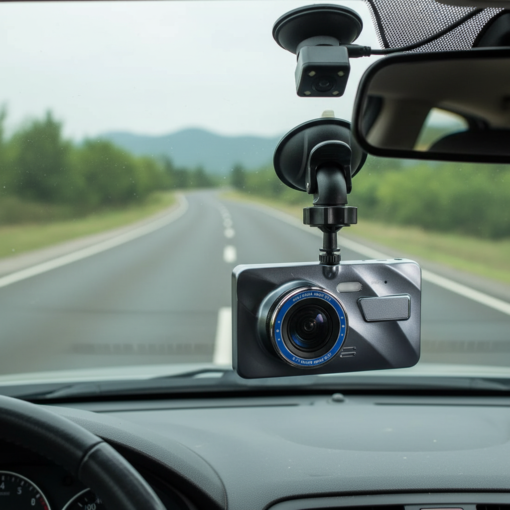 Wireless Front and Rear Dash Cam with Night Vision