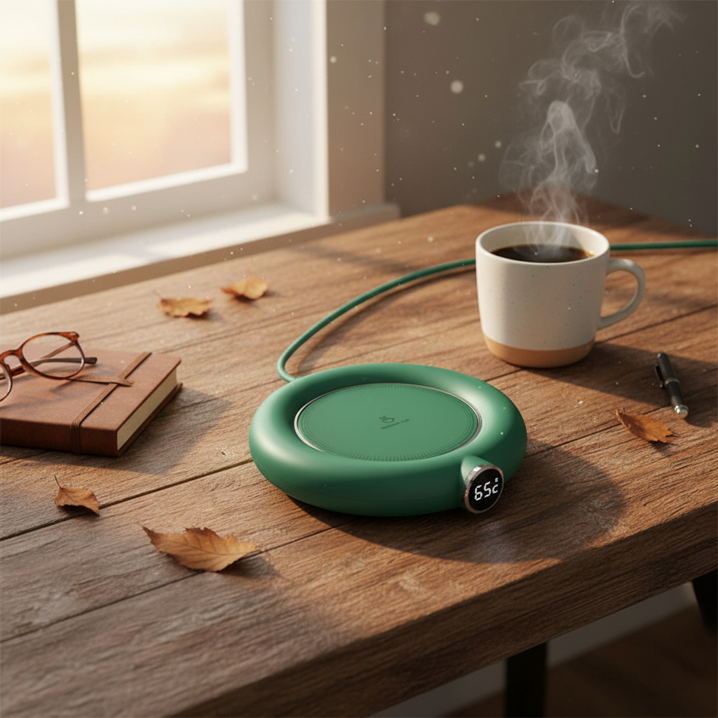 Smart Digital Mug Warmer with USB & Temperature Control