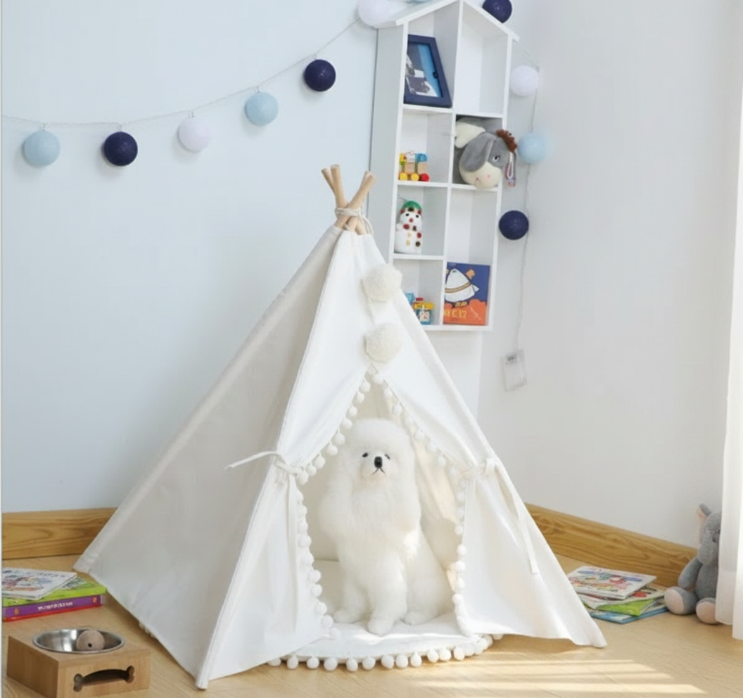 Bohemian Pet Teepee Tent for Cats & Dogs