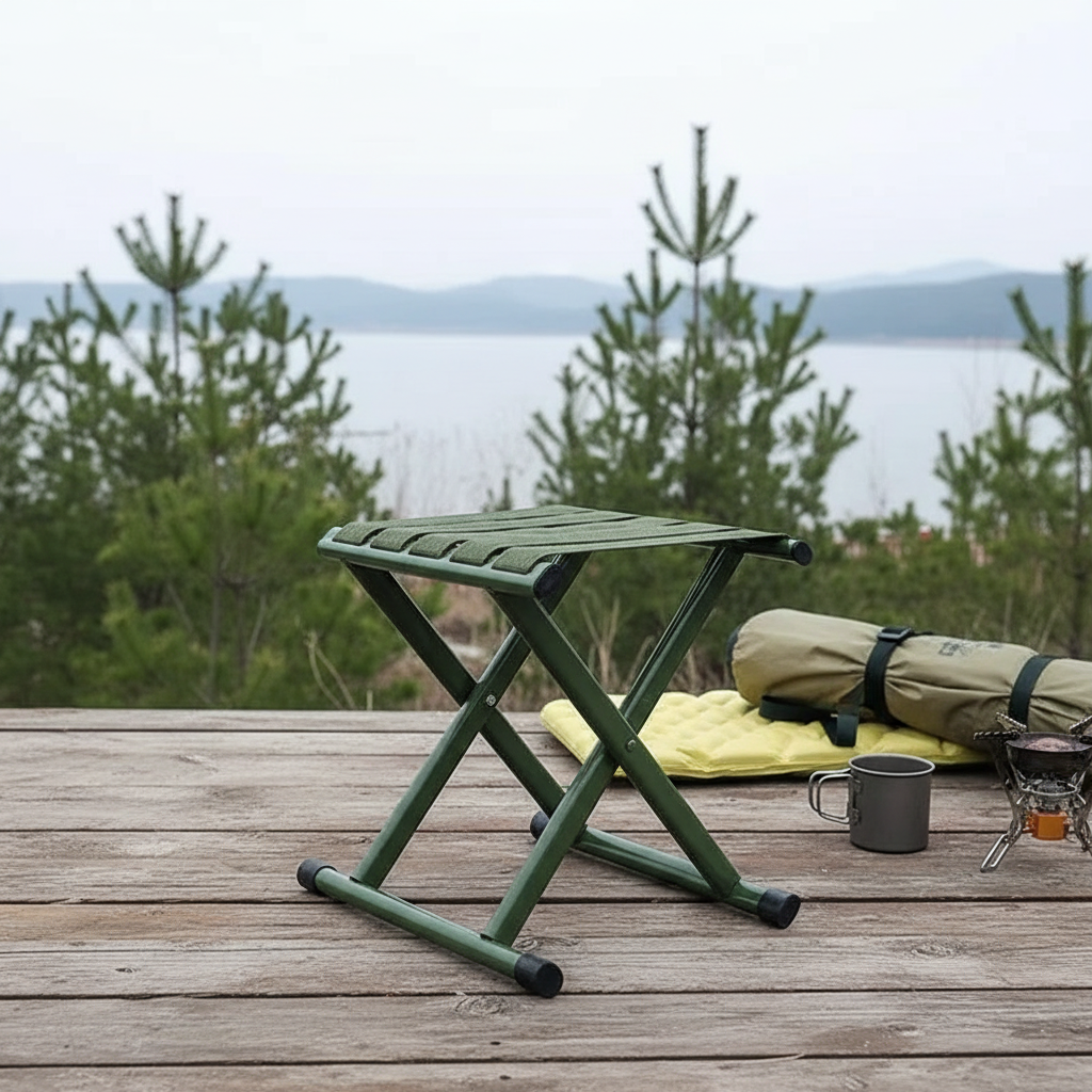 Portable Camping Folding Stool - Lightweight & Compact