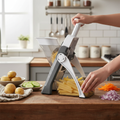 Mandoline Slicer with Safety Guard & Adjustable Blades