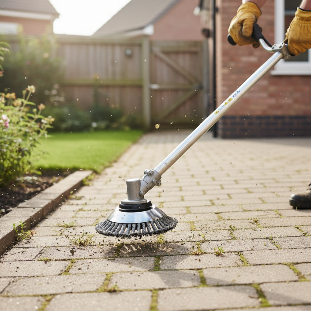 Wired Trimmer Blade with Round Edge for Grass & Weed Removal