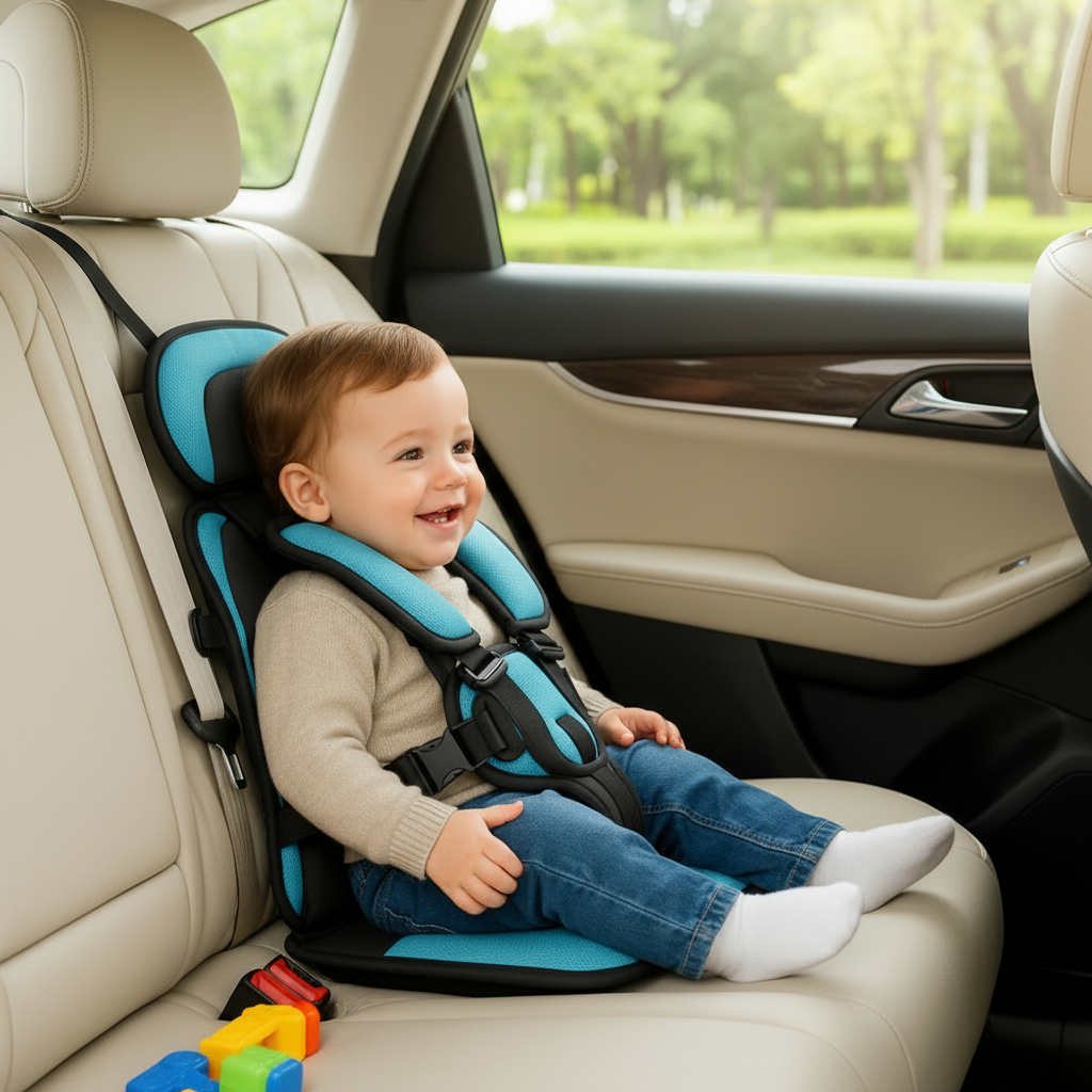 Portable Child Travel Car Seat - Compact & Lightweight