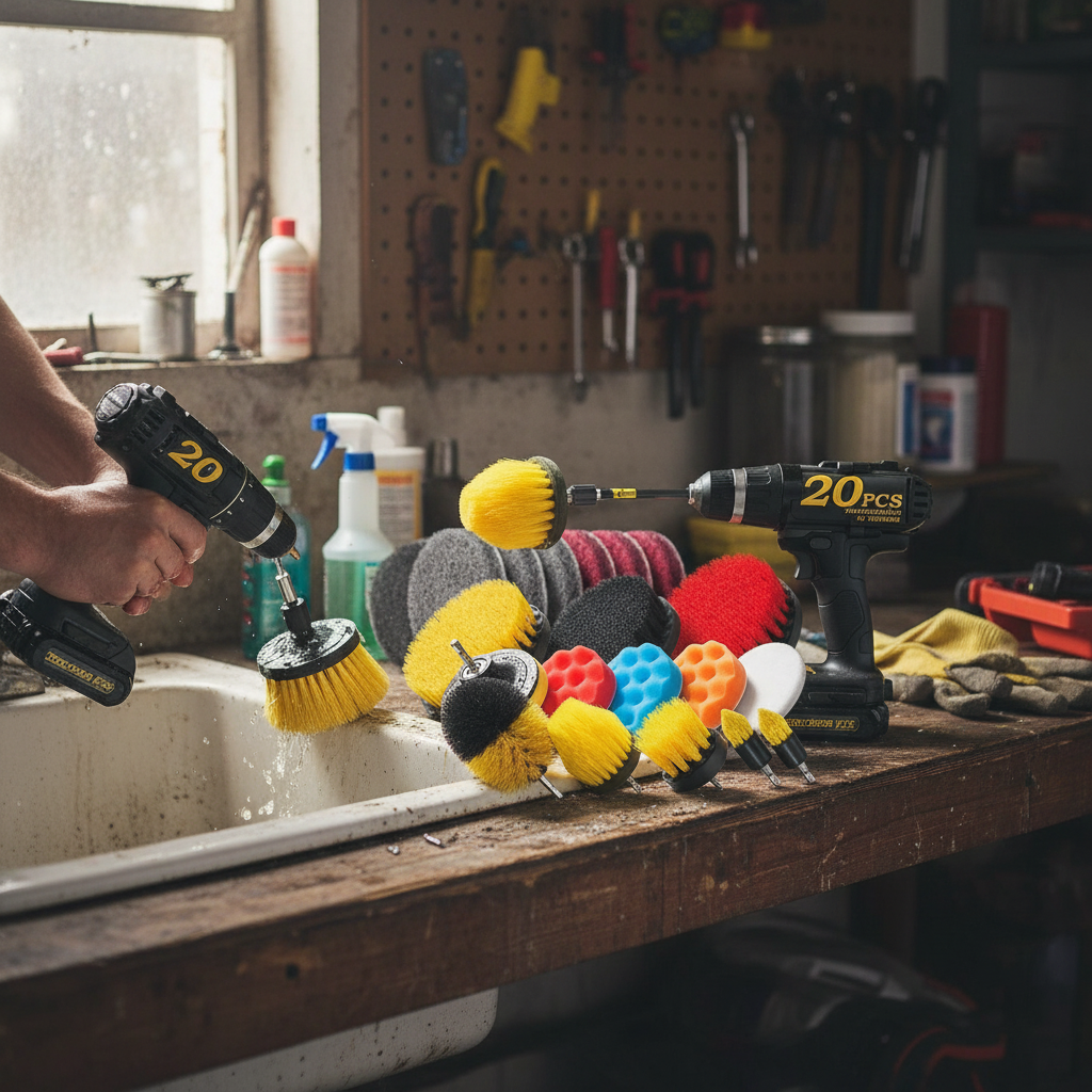 Drill Brush Kit - 22-Piece Power Cleaning Set