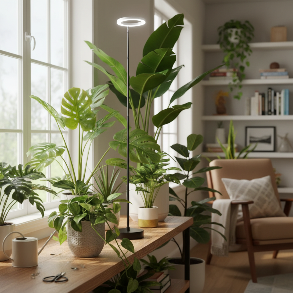 16cm LED Ring Grow Light for Indoor Plants