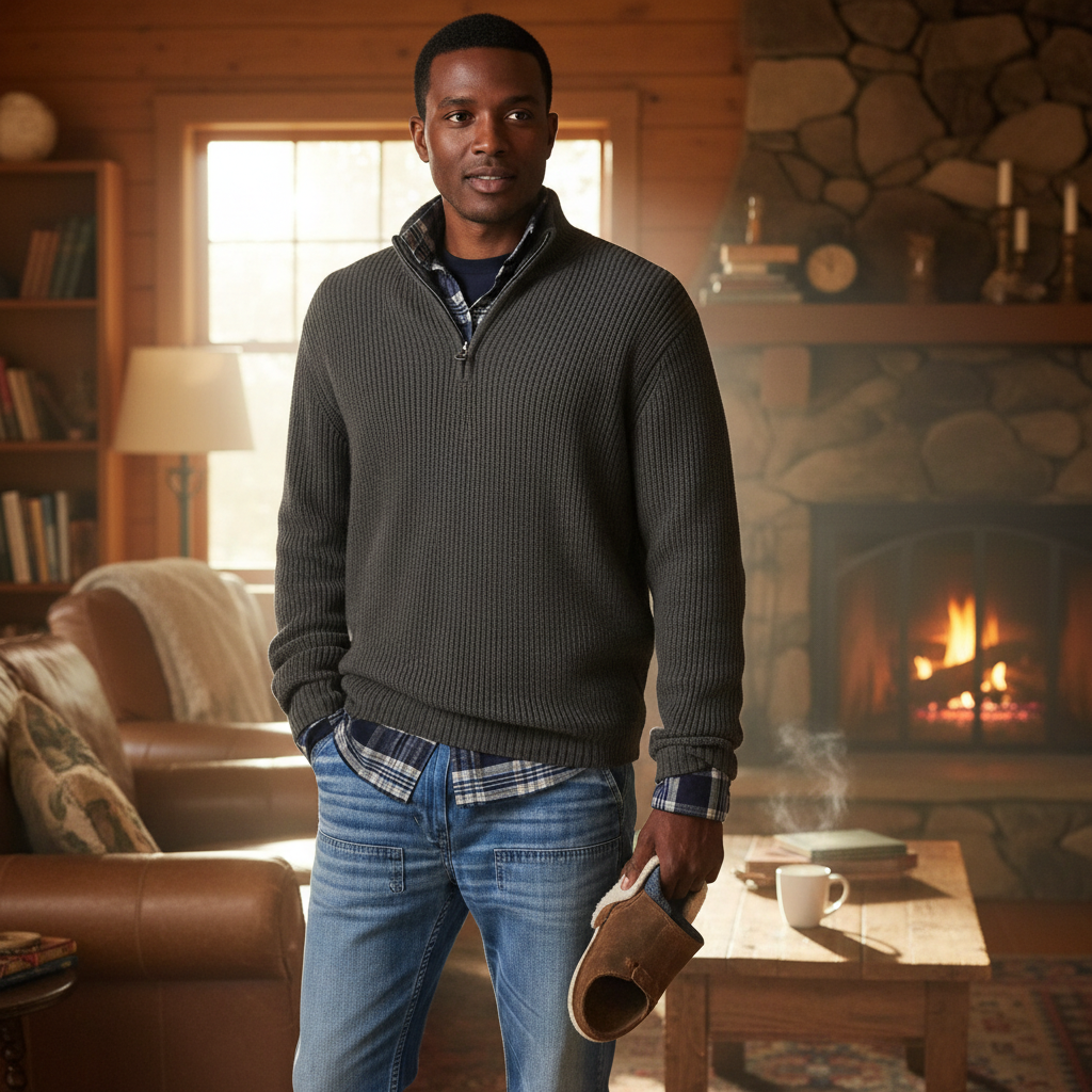 Business Casual Zip Pullover | AtlasBay