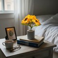 Rechargeable Sunflower Night Light with LED Glow