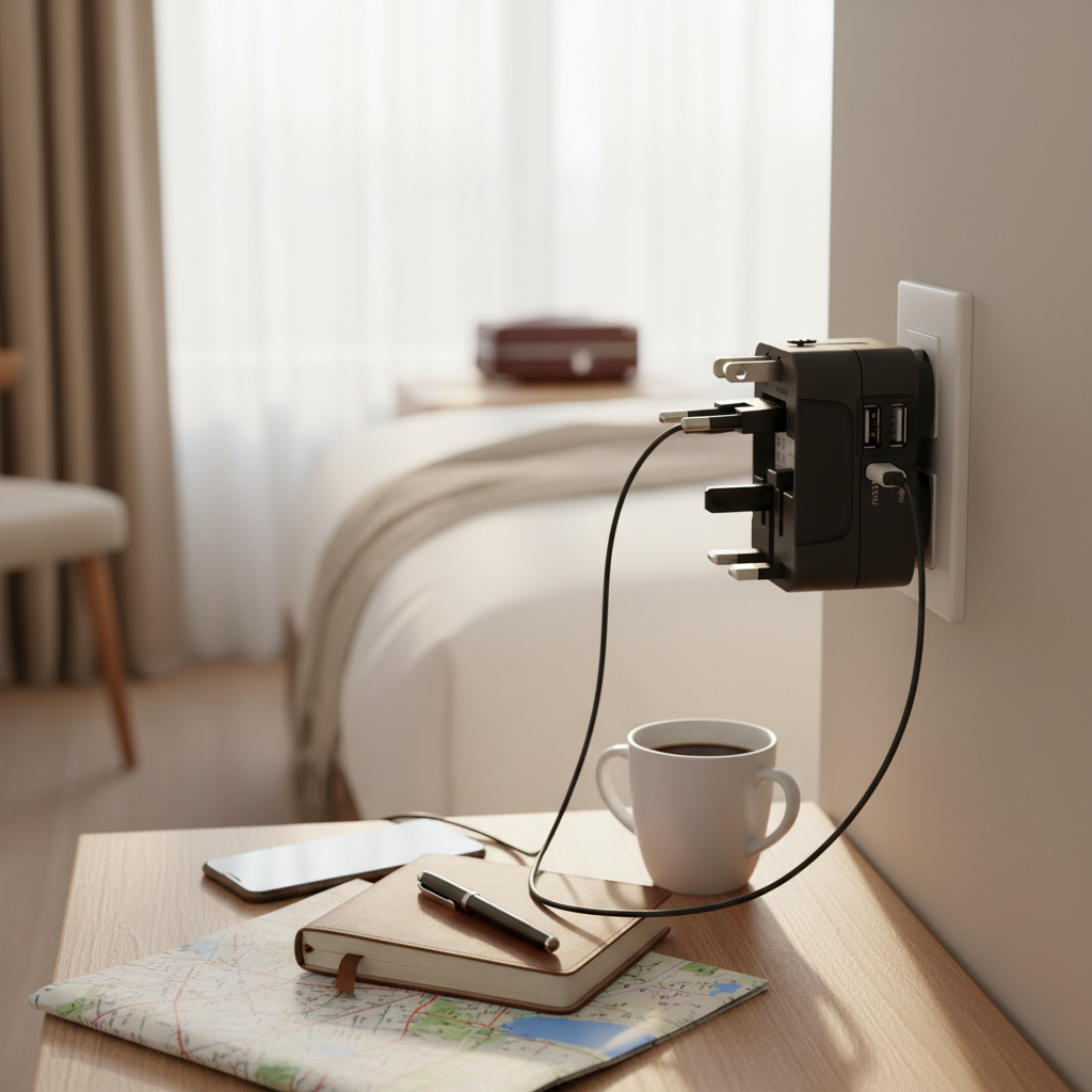 International Travel Adapter with Dual USB Ports