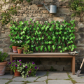 Retractable Artificial Plant Privacy Fence