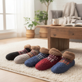 Winter Snow Pattern Warm Socks with Non-Slip Grip