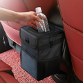 Waterproof Car Trash Can with Lid - Hanging Organizer