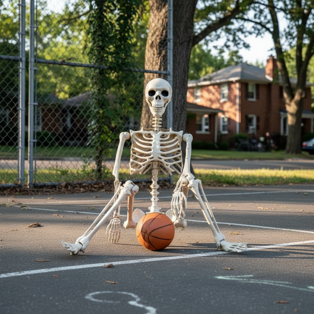 Life-Size Skeleton Decoration with Poseable Joints
