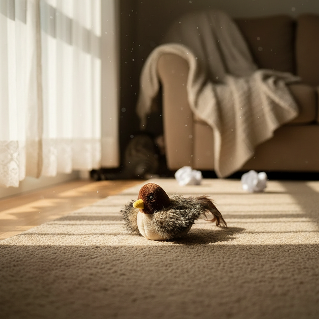 Interactive Flapping Bird Cat Toy with Sound
