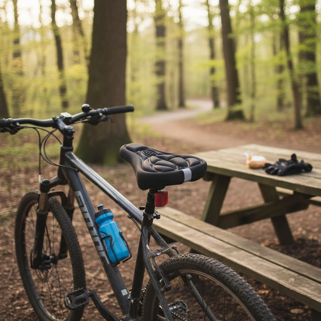 Gel Padded Bike Seat Cushion - Universal Fit