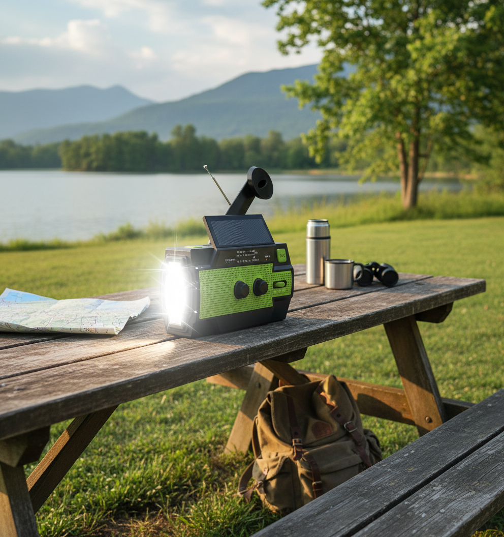 Emergency Crank Weather Radio with SOS Alarm