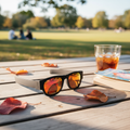 Foldable Wrap-Around Sunglasses with Polarized Lenses