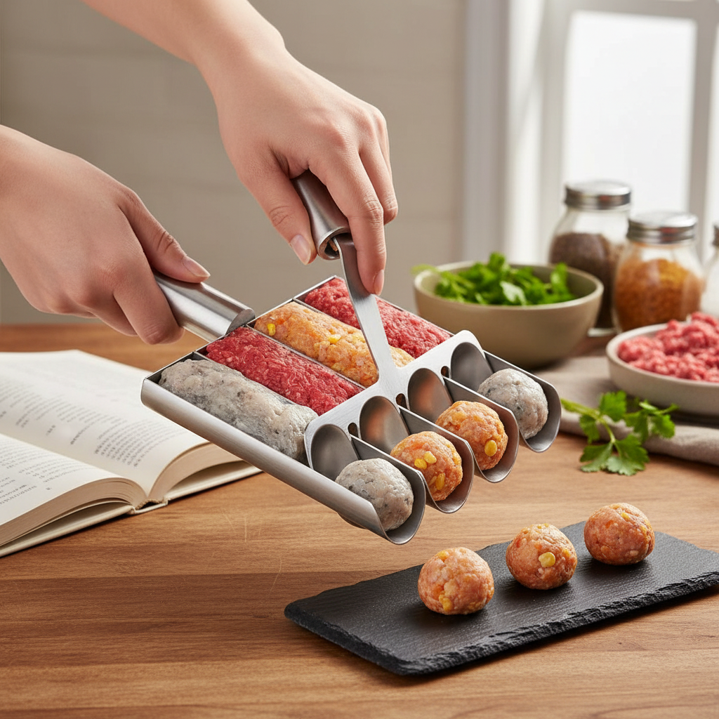 Meatball Maker - Makes 4 Perfect Balls at Once