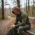 Men's Lace-Up Hooded Sweatshirt | Modern Style