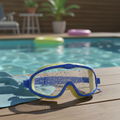 Kids Swim Goggles with Anti-Fog Lenses & Wide View