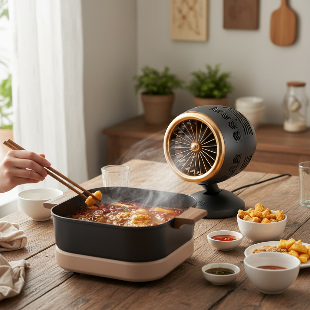 Portable Range Hood Exhaust Fan for Indoor Cooking