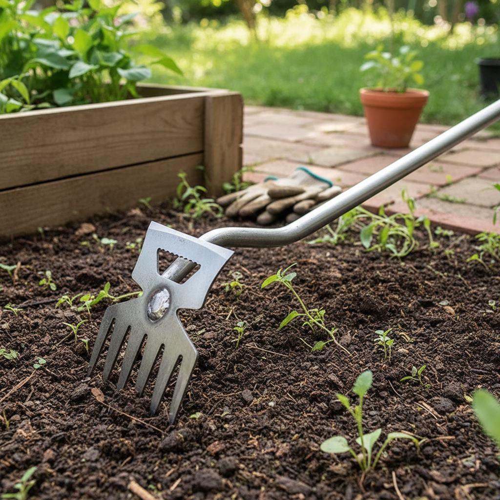 Heavy-Duty Weed Puller Tool with Ergonomic Handle