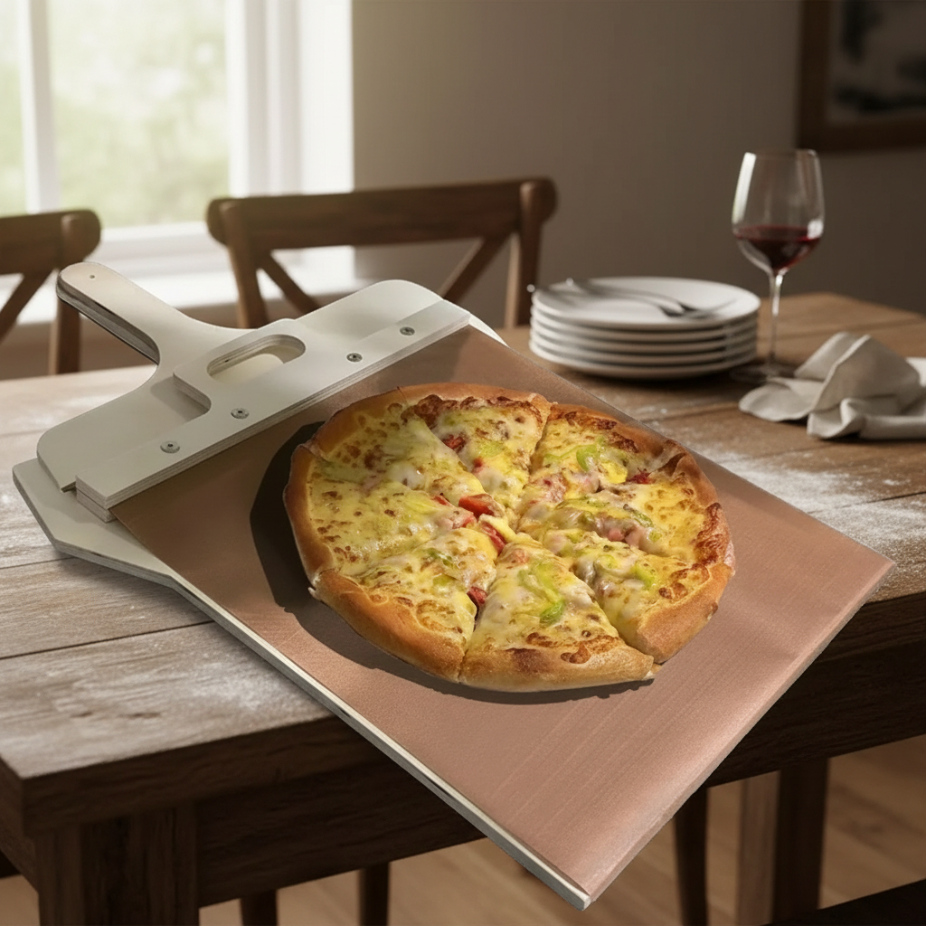 Wooden Sliding Pizza Peel for Oven & Grill