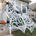 Giant Spider Web Decoration with Stakes - 350 sq ft