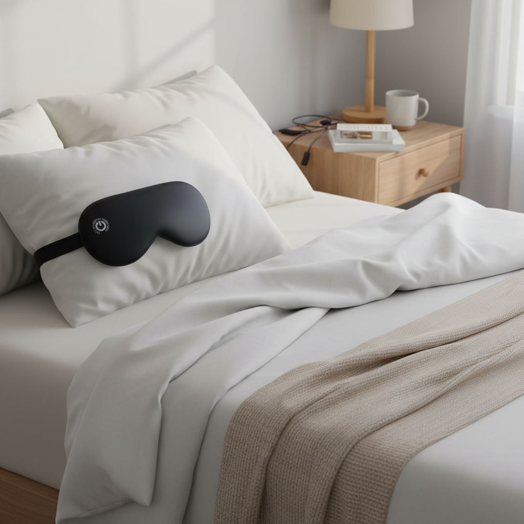 Heated Eye Mask with Vibration & USB Charging