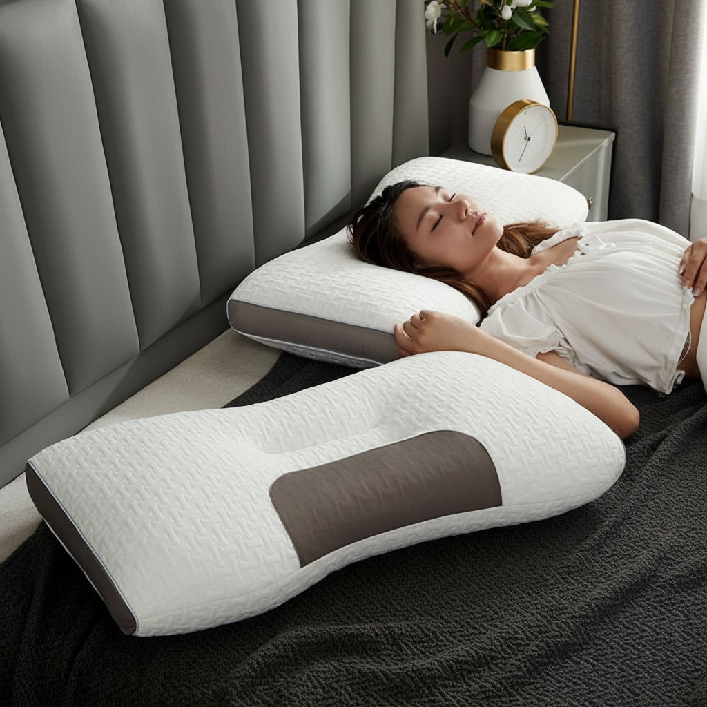 Hybrid Neck Support Pillow for Back & Side Sleepers