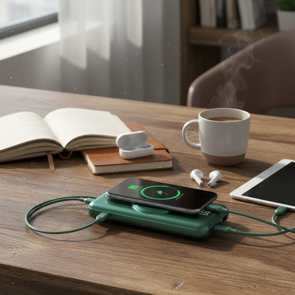 20000mAh Portable Charger Power Bank with Wireless Charging