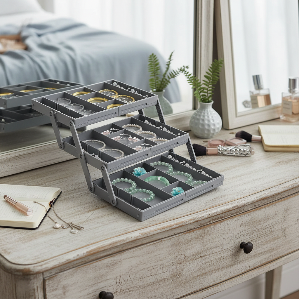 3-Tier Drawer Organizer with Multiple Compartments