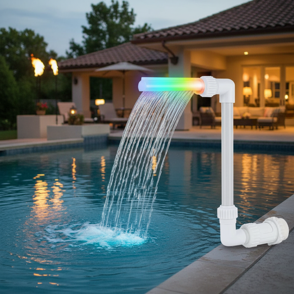 LED Pool Fountain Spray with Illuminated Lights