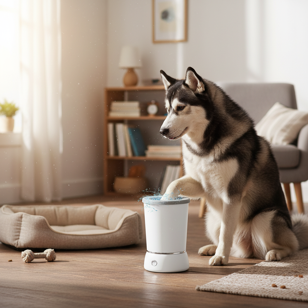 Automatic Dog Paw Cleaner with 360° Brushes