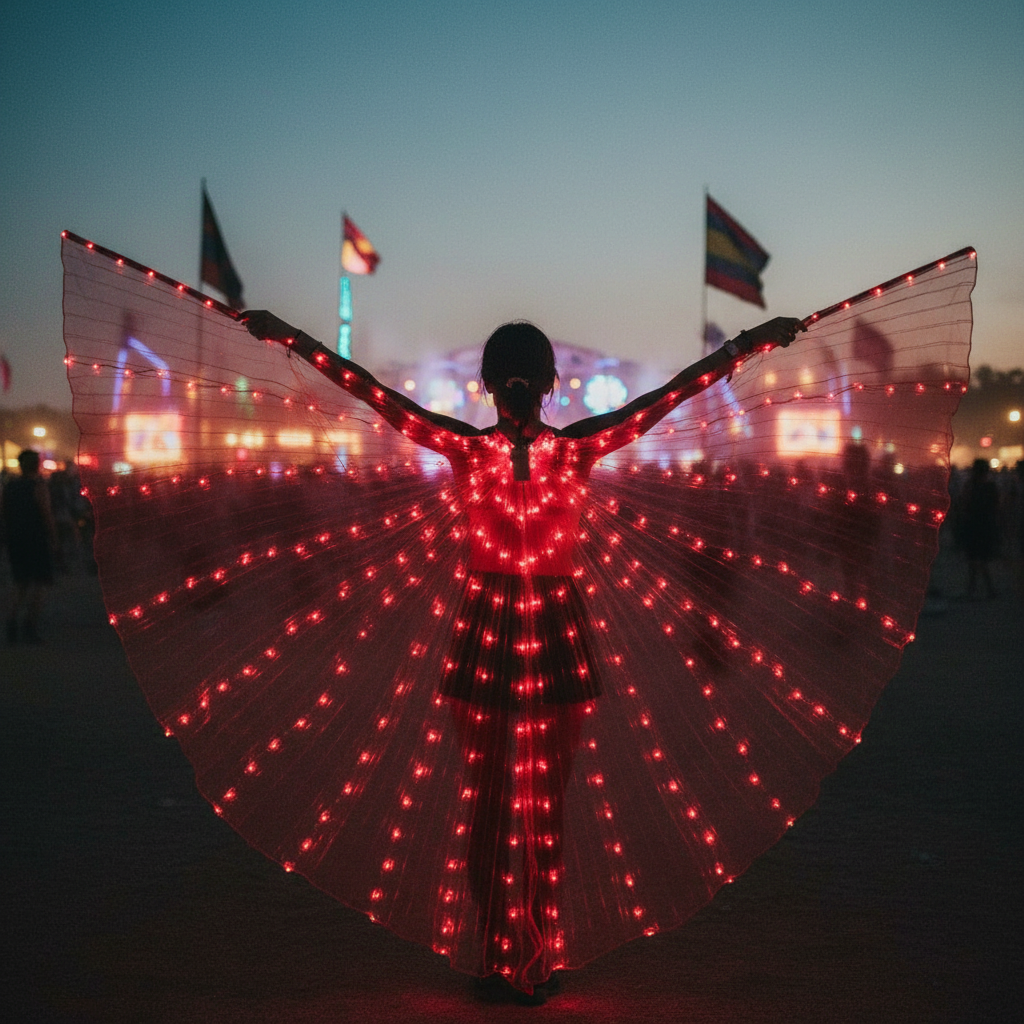 LED Butterfly Wings with Light-Up Design